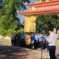  xã Cẩm Lương tổ chức dâng hương tại đài tưởng niệm ghi tên các anh hùng liệt sỹ,